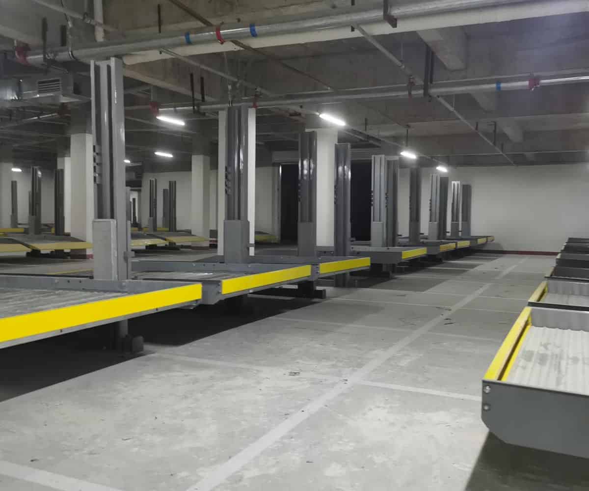 船山區兩層升降機械立體車庫改造