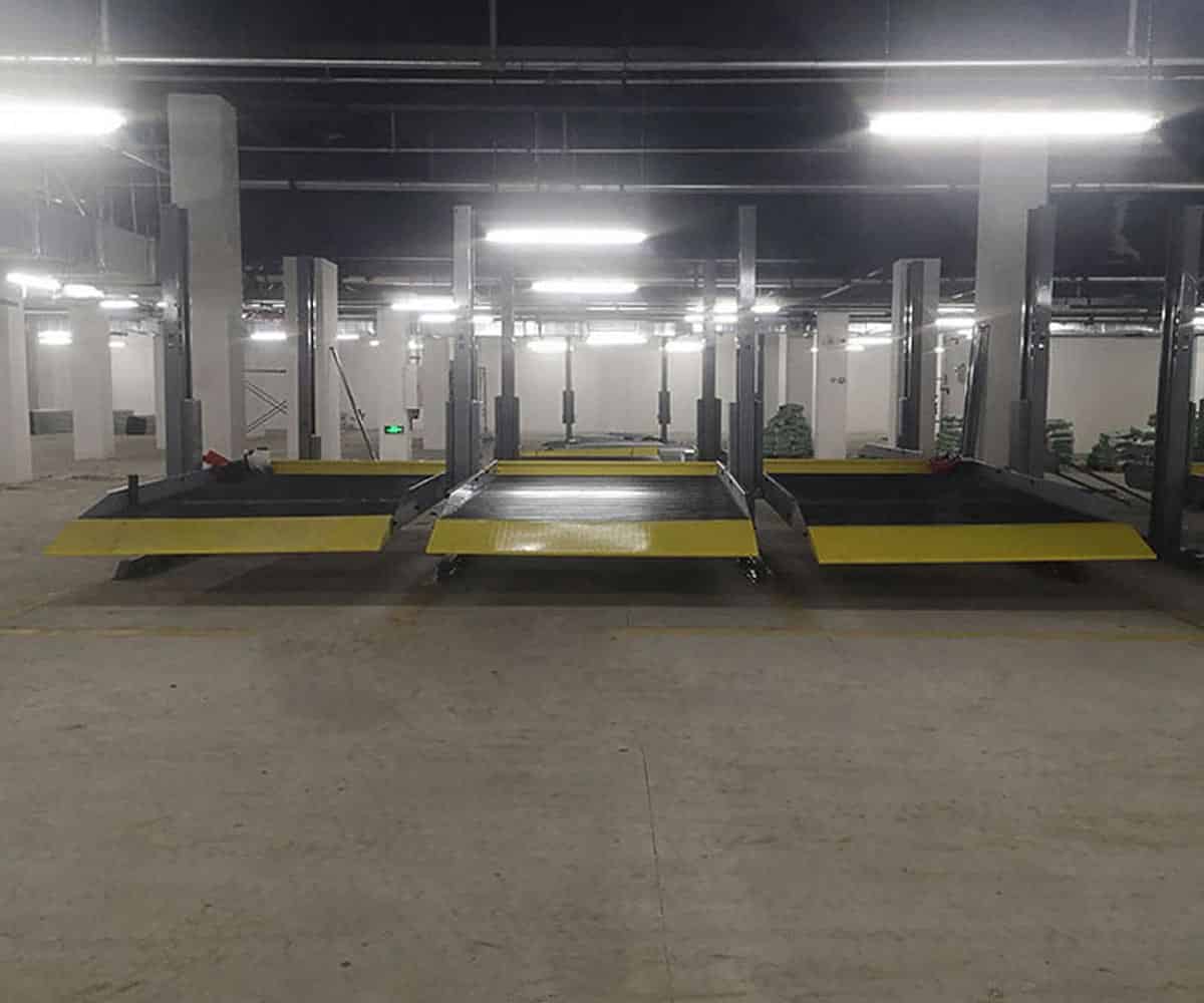 酉陽縣兩層升降立體停車設備改造