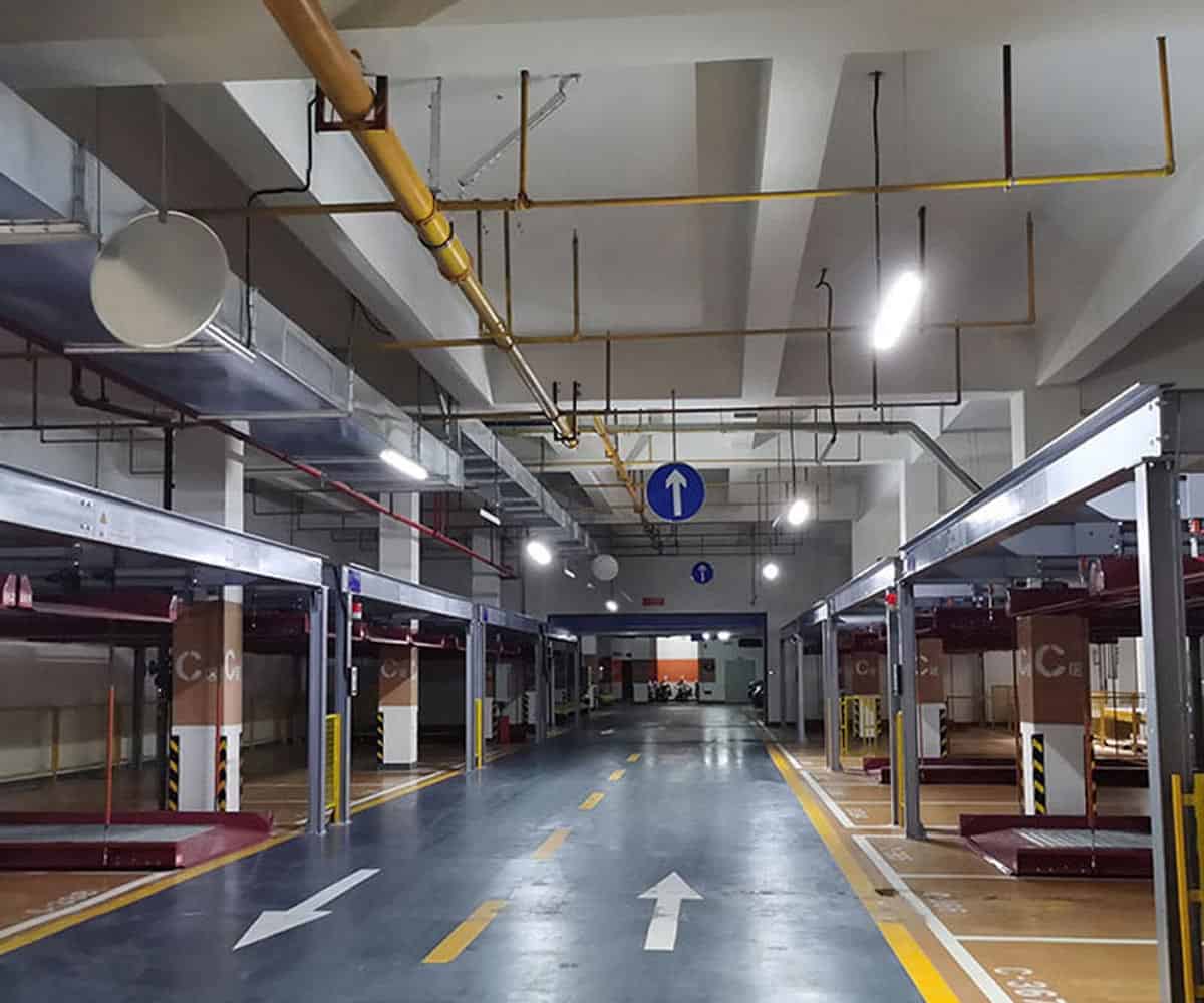 雙層簡易升降機械式停車位安裝