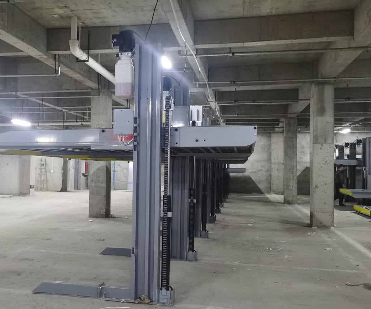 船山區兩層升降平移停車庫拆除