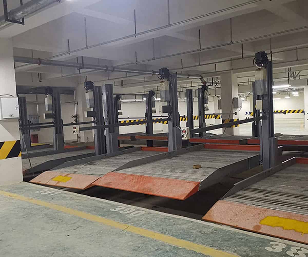 滎經縣地下室簡易升降類機械停車庫過規劃
