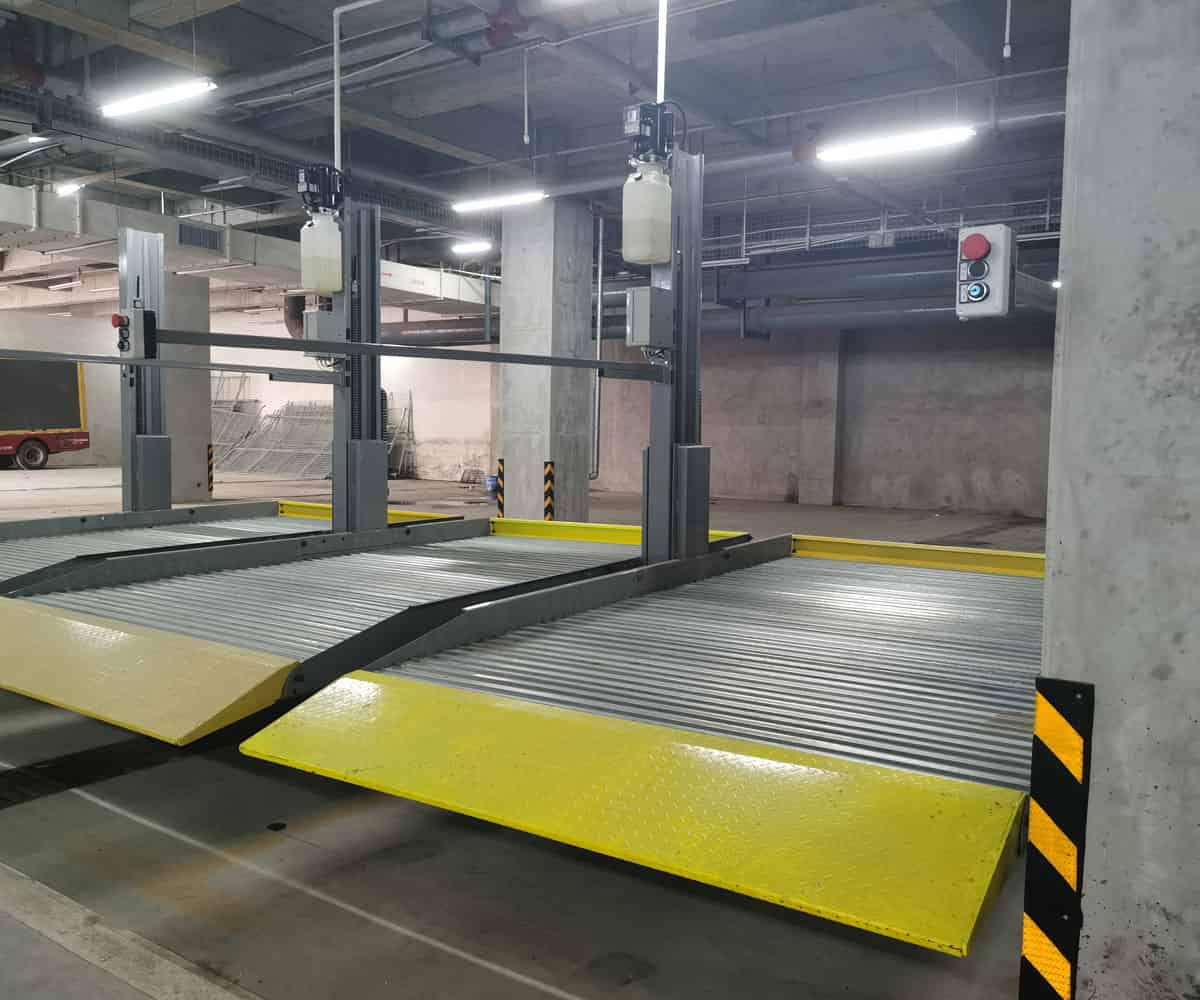 甘孜縣升降橫移式立體停車庫過驗收