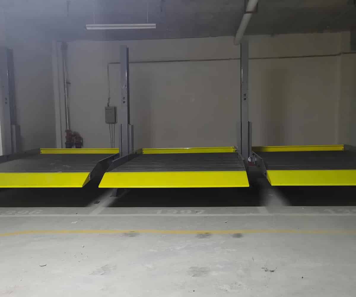 滎經縣兩層簡易升降立體車庫停車設備二手
