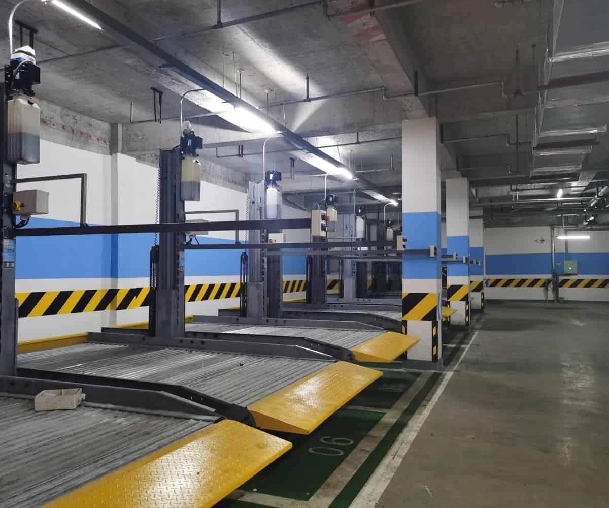 東興區四柱簡易式機械立體停車設備
