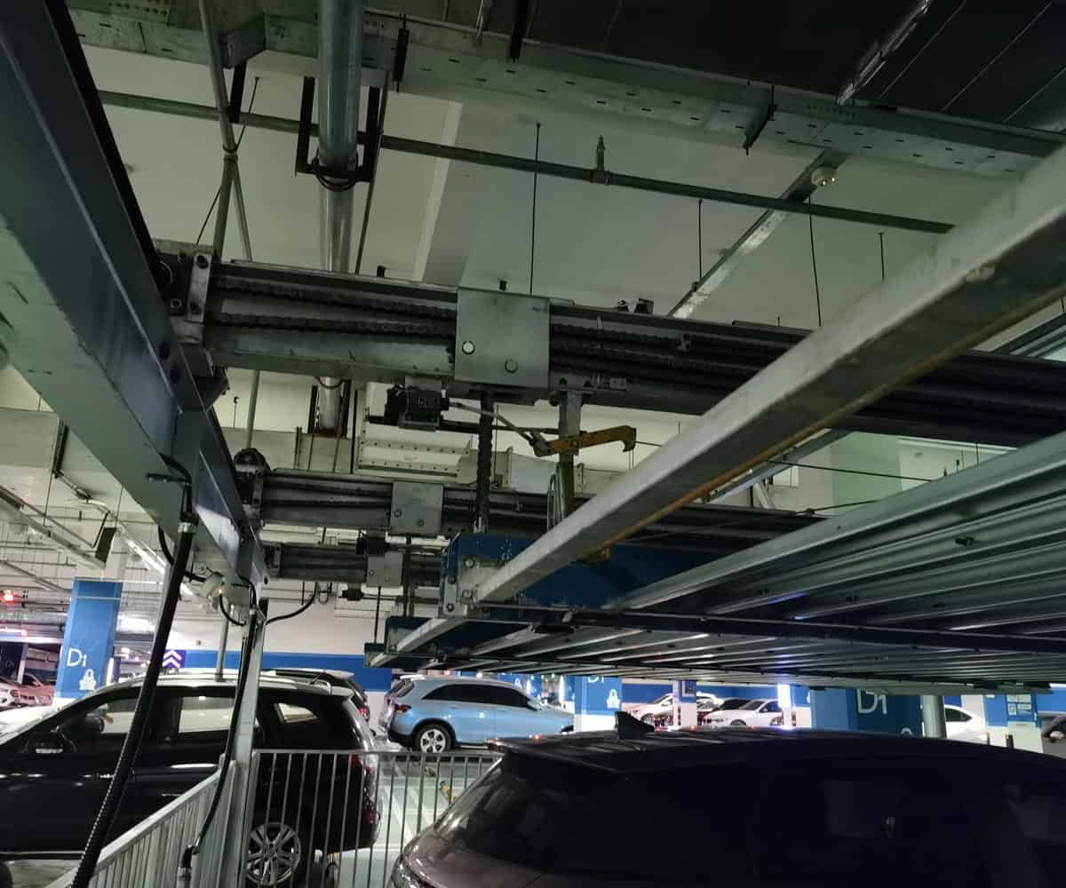 酉陽縣單列PSH2二層升降橫移機械式立體停車設備